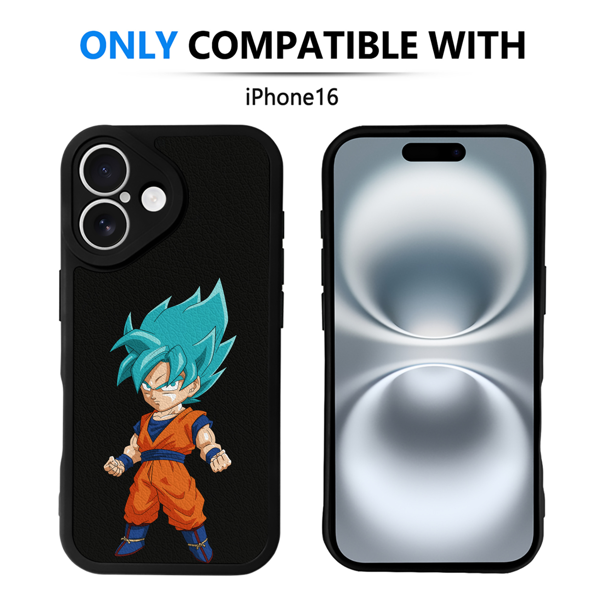 （画像用） ドラゴンボール 孫 悟飯（そんごはん）DRAGON BALL Son Gohan 【iPhone 16シリーズ対応】シリコンスマホケース（レザー調） 材質：シリコン